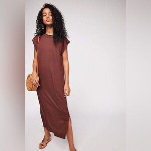 Free People Beach All Day Long Midi T-Shirt Dress